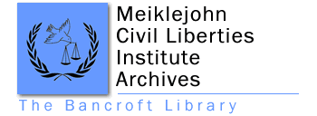 Meiklejohn Civil Liberties Institute Archives logo