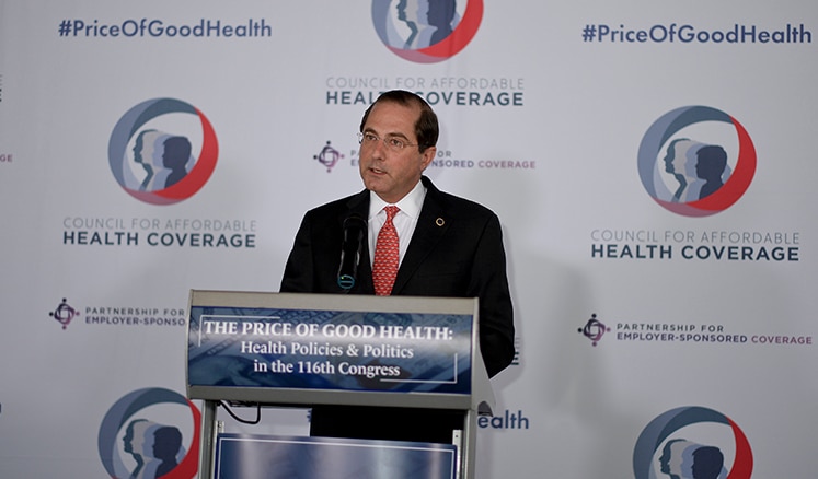 Secretary Azar delivers remarks to the Price of Good Health Summit