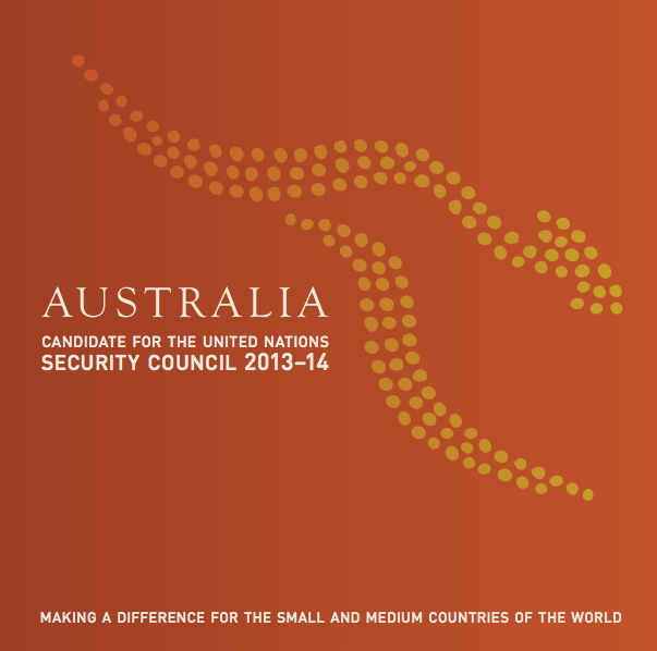 Front cover image of Australia: candidate for the United Nations Security Council 2013-14