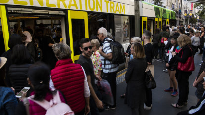 Tram boost to help ease footy crowd crush during train shutdown