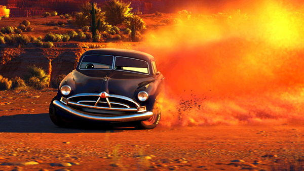 Doc Hudson (Paul Newman) in Cars (2006) © 2006 Disney/Pixar. All Rights Reserved.