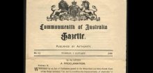 Commonwealth of Australia Gazette No. 1