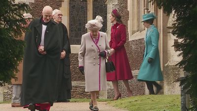 Queen departs Sandringham after Christmas Day church service