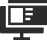Graphic icon with two rectangular shapes stacked, one representing a dialog box on a screen, one representing a monitor.