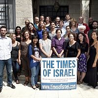 Reporters and editors at The Times of Israel (Ariel Jerozolimski)