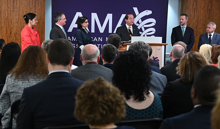 Secretary Azar gives remarks to the American Medical Association