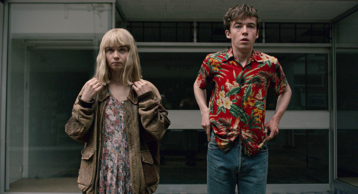 The End of the F***ing World stars Jessica Barden and Alex Lawther (Netflix)