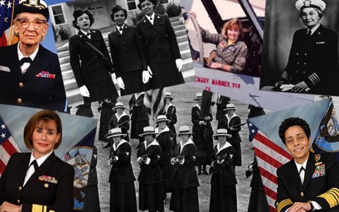 montage of women serving in the Navy