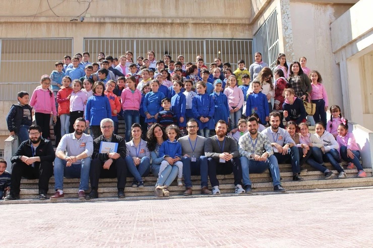 Students from St. Gabriel Syriac Orthodox School in Qamishli – March 2018 (the Syriac Political Institute)