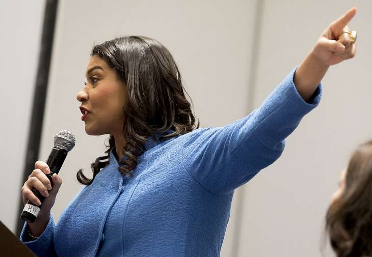 San Francisco Mayor London Breed speaks during the Women's Caucus event at the California Democratic Convention held at Moscone North in San Francisco, Calif. Saturday, June 1, 2019.