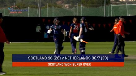ICC Women's T20 World Cup Europe Qualifier: Ned v Sco – Scotland beat Netherlands in the Super Over