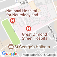 Location of Great Ormond Street Hospital