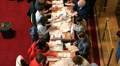 Counting in the local government elections begins at Belfast City Hall last Friday night. The DUP and Alliance managed to make gains in the capital, but the UUP, which once dominated City Hall, suffered further losses, with just two councillors returned