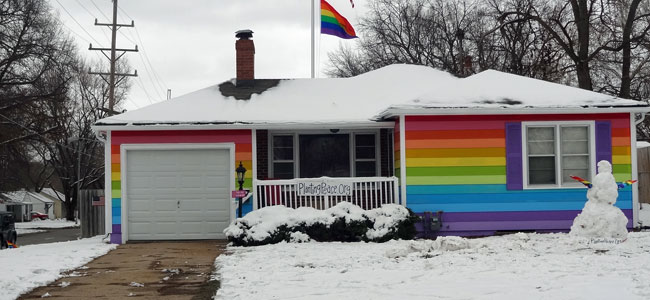 Visiting the Westboro Baptist Church and the Rainbow House across the street