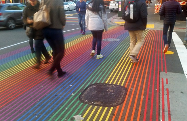 rainbow crosswalk san francisco