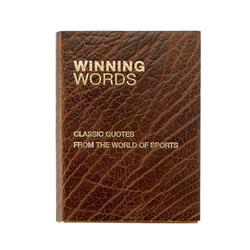 Winning Words Sports Quote Book (Bison Leather)