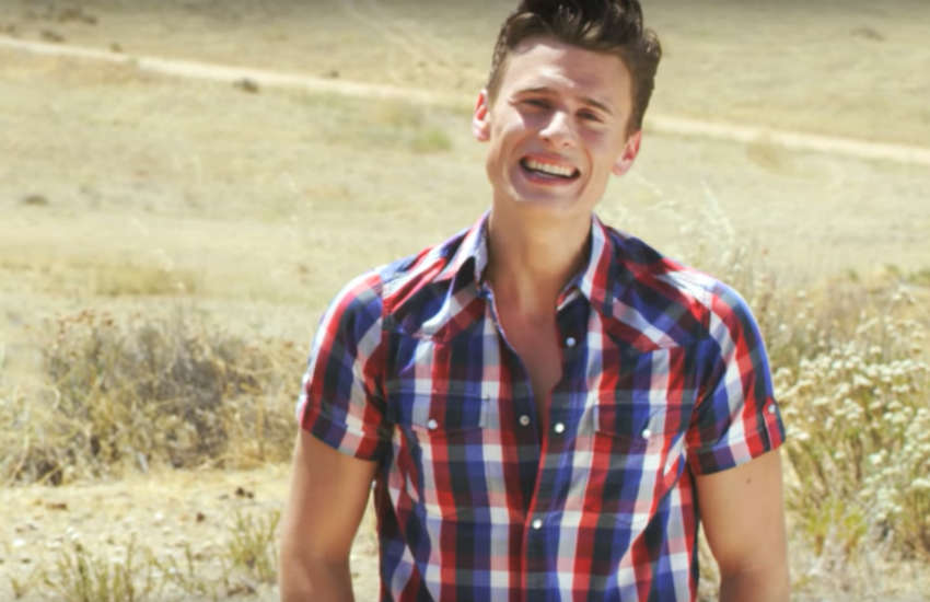 Blake McIver in the video for his 2015 gay anthem 'This Is Who We Are'