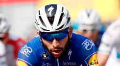 Easy rider: Fernando Gaviria edged the Tour’s second stage