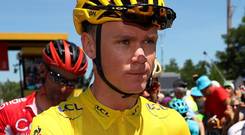 Moving on: Chris Froome expects Team Sky to get a new sponsor