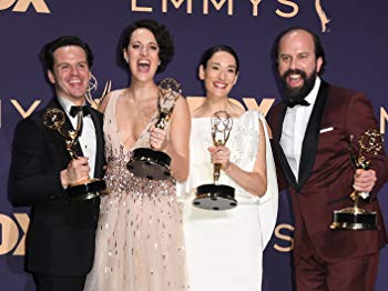 Andrew Scott, Brett Gelman, Phoebe Waller-Bridge, and Sian Clifford at an event for The 71st Primetime Emmy Awards (2019)