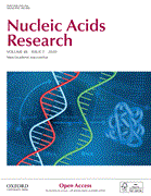Cover image of current issue from Nucleic Acids Research
