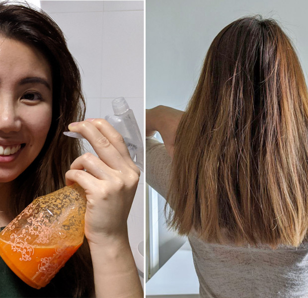 I try putting carrot juice on my hair - a quick treatment if you&#039;re stuck at home during the coronavirus outbreak