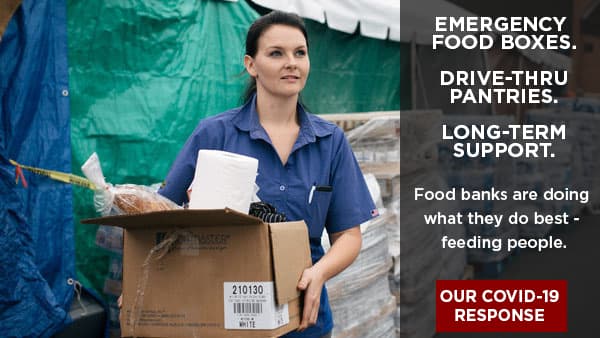 Food banks are doing what they do best - feeding people.
