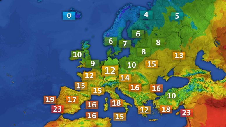 Wetterkarte Europa/Welt