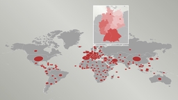 Verbreitung des Coronavirus weltweit und in Deutschland 