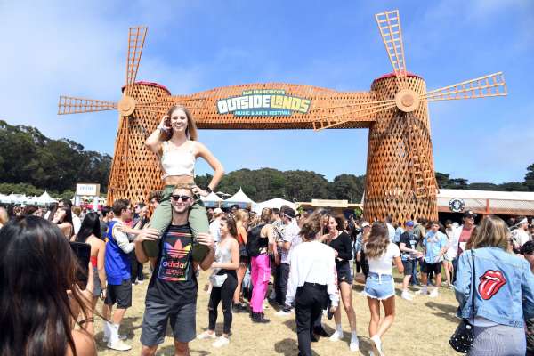 Festival goers are seen during the 2019 Outside Lands Music And Arts Festival at Golden Gate Park on August 10, 2019 in San Francisco, California.