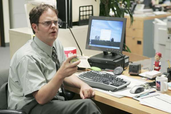 THE OFFICE -- "The Dundies" Episode 1 -- Aired 09/20/2005 -- Pictured: Rainn Wilson as Dwight Schrute -- Photo by: Justin Lubin/NBCU Photo Bank