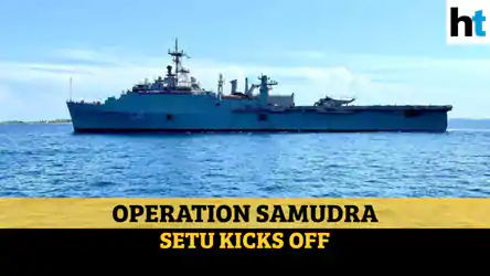 Watch: INS Jalashwa reaches Male port to repatriate stranded Indian citizens