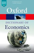 Cover for A Dictionary  of Economics - 9780198759430