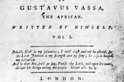 Title page from the first edition of The Interesting Narrative of the Life of Olaudah Equiano; or, Gustavus Vassa, the African, Written by Himself (1789).