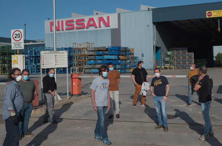 A strike this week at the Nissan press shop in Montcada, Spain, on the outskirts of Barcelona.