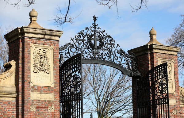Johnston Gate at Harvard University. A group suing Harvard says a trove of newly released documents show that admissions officials discriminated against Asian-American applicants.
