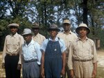 Men who participated in the experiment, part of a collection photos in the National Archives labeled “Tuskegee Syphilis Study. 4/11/1953-1972.”