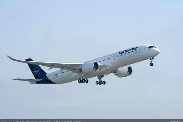 Lufthansa will use a new Airbus A350 on its 3x per week SFO-Munich flights starting later this month