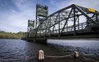 The Stillwater Lift Bridge in downtown Stillwater, earlier in May. It’s expected to reopen to the public at 8 a.m. Monday, state transportation offi