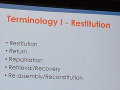 Terminology - Restitution
