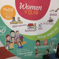 Booth backdrop for the Islamic Circle of North America
