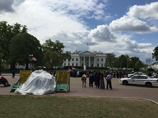 Protest in front of the White House