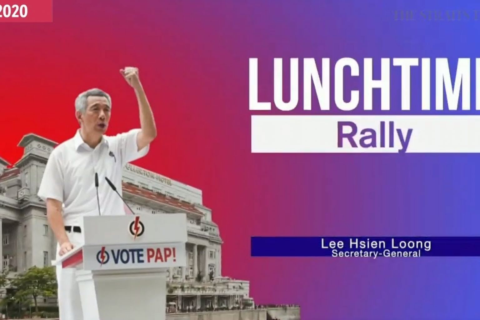 PM Lee speaks at lunchtime rally | Peopleâ€™s Action Party | GE2020 (July 6)