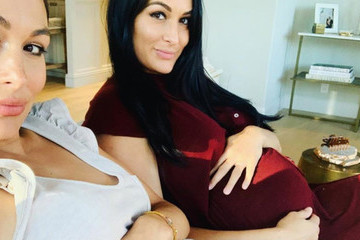 Pregnant Twins Nikki And Brie Bella Show Off Their Matching Baby Bumps