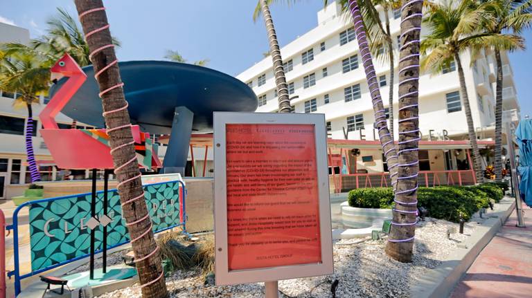This iconic Miami Beach hotel recently reopened. Coronavirus is making it close again.