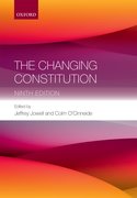 Cover for The Changing Constitution - 9780198806363