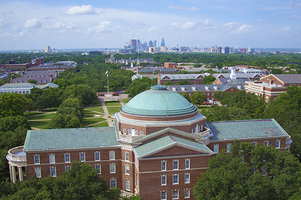 Dallas Hall and SMU campus overview