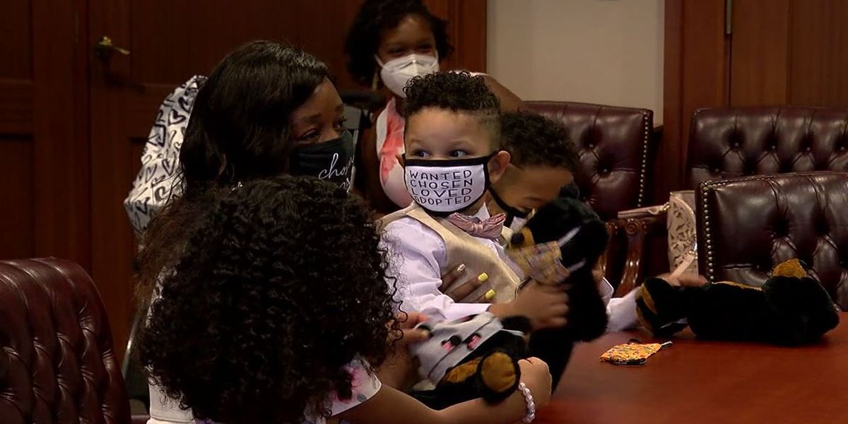 9 adoptions, 5 families: One special day in Hamilton County court