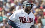 Minnesota Twins' Miguel Sano ran to first base after a single in the second inning. ] CARLOS GONZALEZ • cgonzalez@startribune.com – Fort Myers, FL