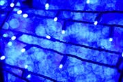 Detail of the blue bulbs that illuminate the Christmas ball. ] JEFF WHEELER • Jeff.Wheeler@startribune.com There's a new player in the holiday light